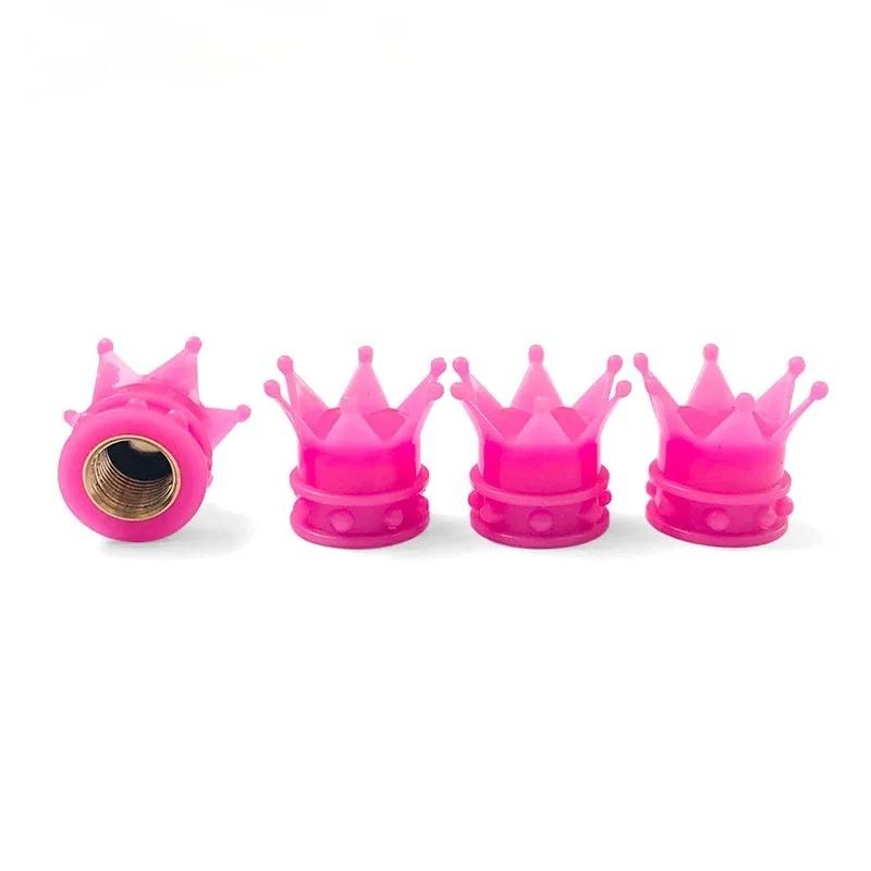 10pcs Multi Colors Crown Shape Car Tire Valve Caps Motorcycle Bicycle Tyre Air Dust Covers Universal Wheel Cap.