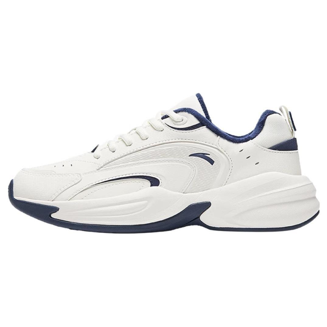 

Anta ACE Wear resistant And Lightweight Low Top Chunky Sneakers Men s White Blue 39