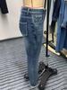 European & American Cross-Border Mid-Waist Washed Stretch Butt-Lifting Women's Skinny Jeans