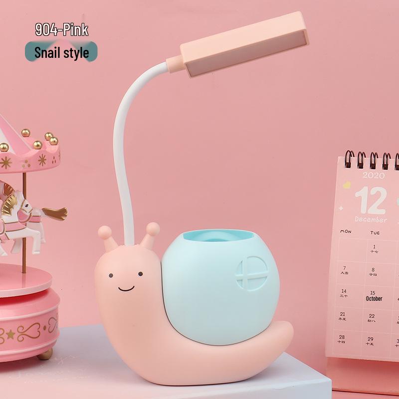 Cartoon Snail USB Folding Desk Lamp - Eye Protection Study and Bedroom Night Light