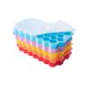 Reusable Silicone Ice Cube Tray with Removable Lids, BPA Free, Creative Honeycomb Cube Maker