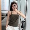 New summer pure desire Spice Girls neck sling vest outside wear slim back tube top sleeveless top
