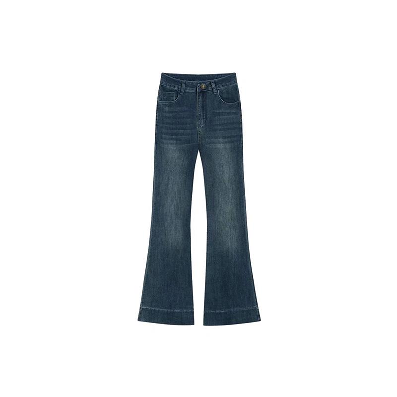 Women s 2025 Summer Plus-Size High-Waisted Micro-Flare Slimming Jeans XL