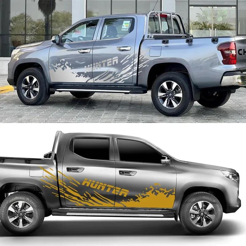 For Changan Hunter F70 Omega Sigma Pickup Body Side Sticker Truck Graphics Splash Grunge Decal Trunk Car Cover Auto Accessories