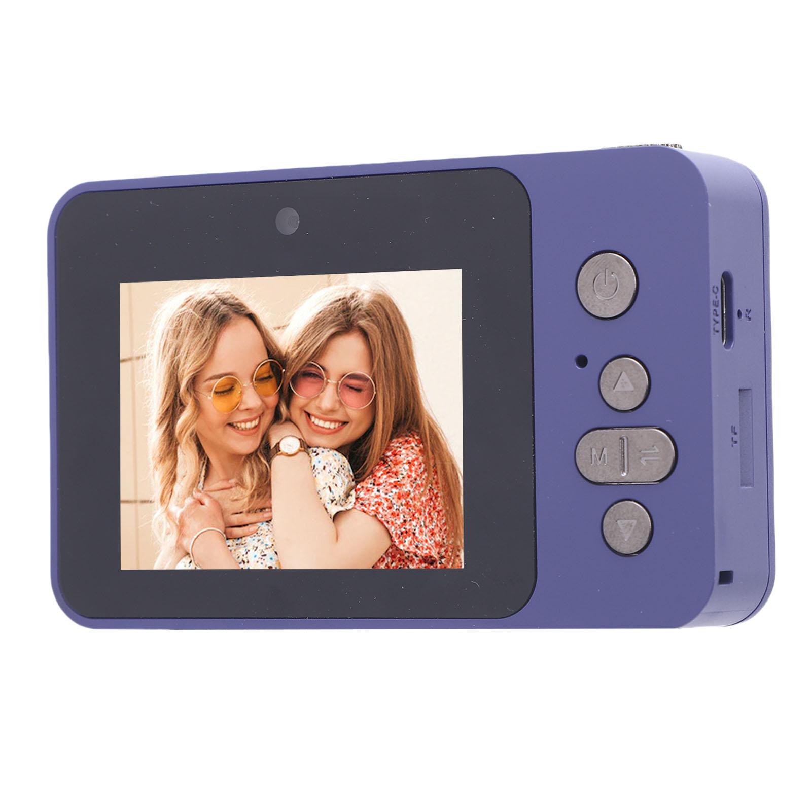 

1080P 12MP Digital Camera with HD Dual Lens 2.4 Inch Display Auto Focus Compact Small Camera Selfie Camera for фіолетовий