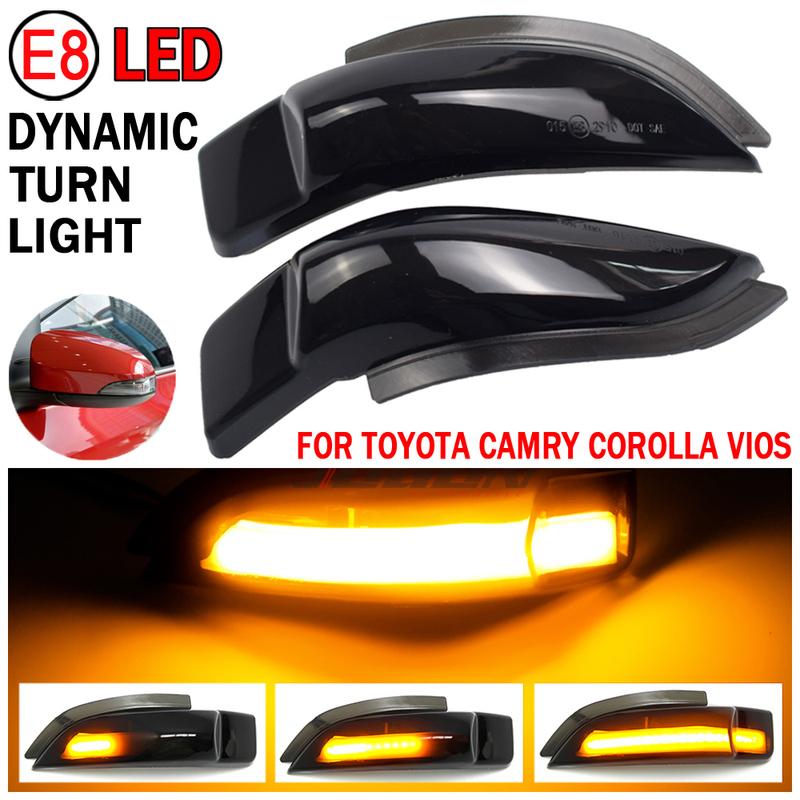 LED Dynamic Side Mirror Turn Signal Indicator Light For Toyota AQUA COROLLA AXIO FIELDER AURIS PREMIO ALLION PRIUS C VENZA
