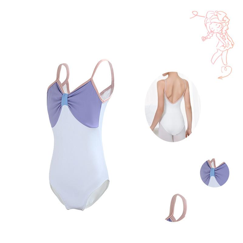 Children's Dance Costume Girls Ballet Dance Practice Costume Gymnastics Costume Suspender Body Suit