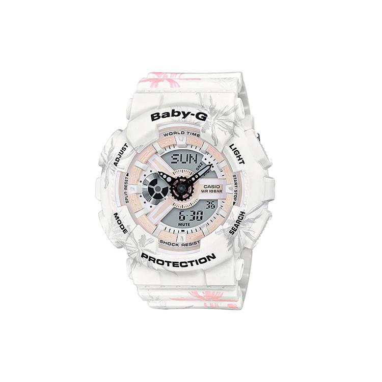 

CASIO Women s BABY-G 43.4mm White Watch BA-110CF-7A BA-110CF-7A White Strap