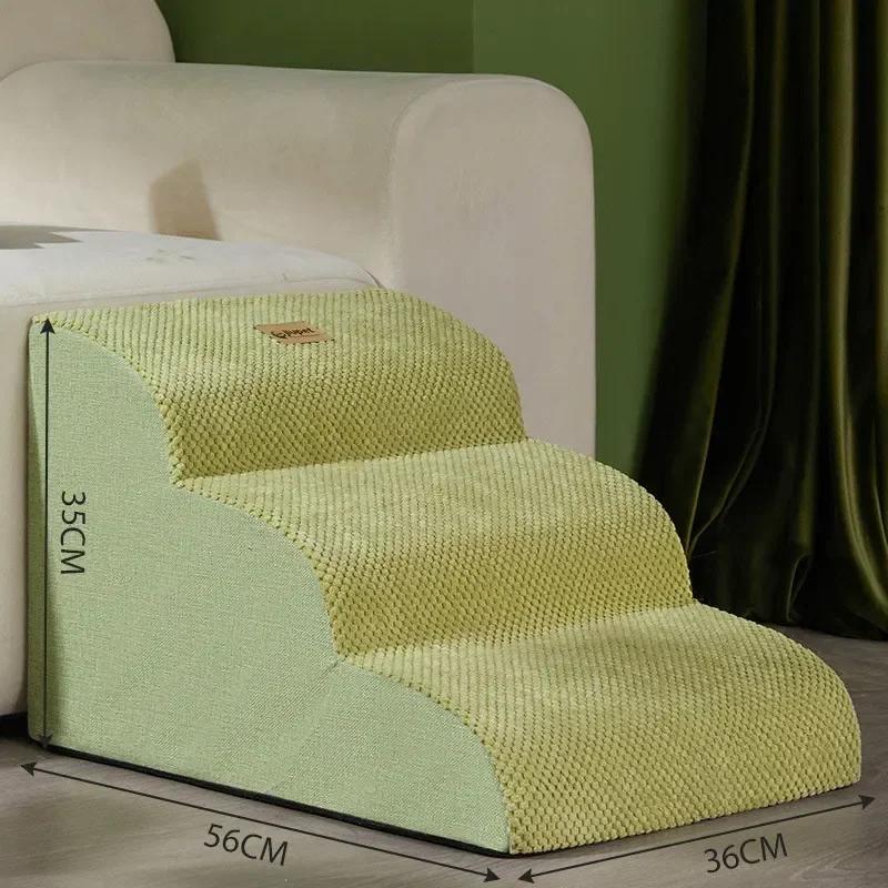 Dog House Dog Stairs Pet 3 Steps Stairs for Small Dog Cat Pet Ramp Ladder Anti-slip Removable Dogs Bed Stairs Pet Supplies