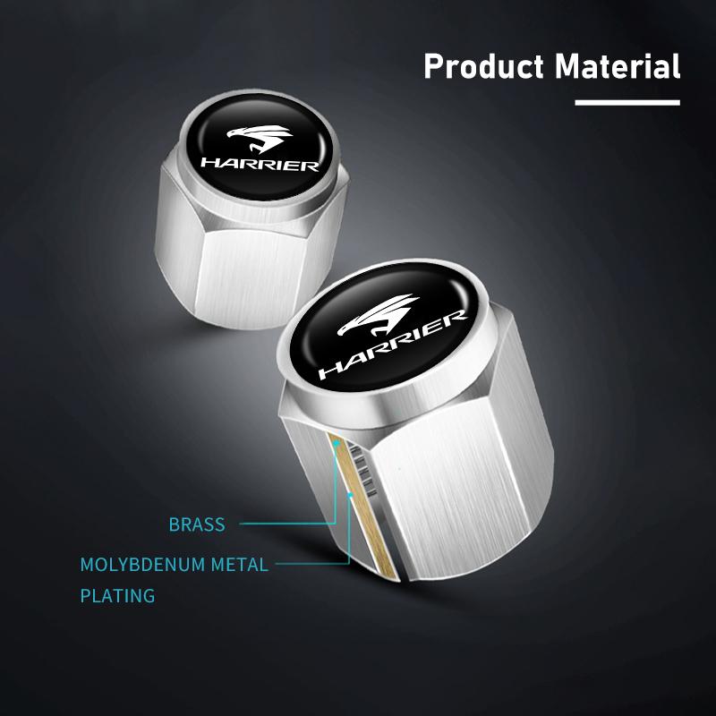 5pcs Car Wheel Valve Cap Dust Protection Cover Theftproof Stem For Toyota 86 Harrier Vellfire Alphard Avensis Rav4