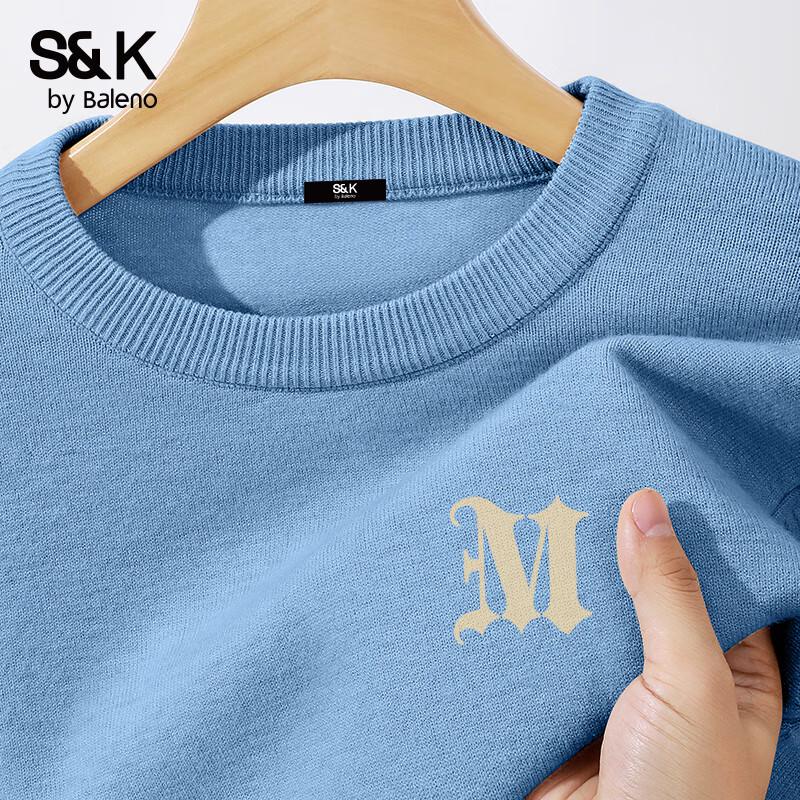 

Baleno Men s S&K Series Letter Print Knit Sweater XL
