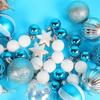 Cangyan Painted Christmas Ball Ornament Set – Mixed Styles, Electroplated Decorative Baubles In Gift Box for Christmas Tree.