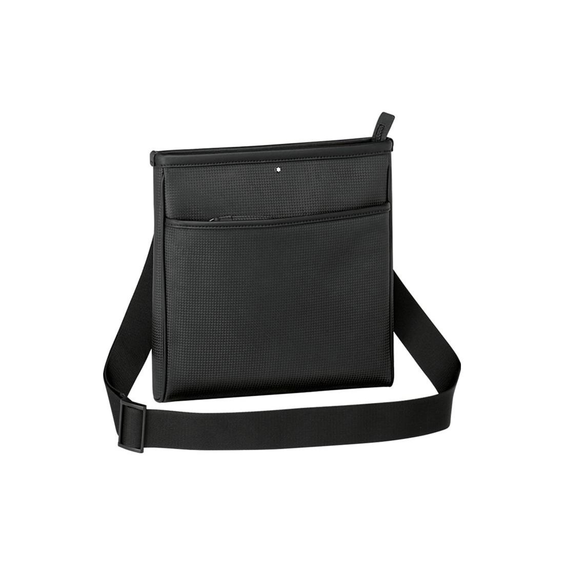 

Montblanc Style Series Hexagonal White Star Logo Leather Shoulder Crossbody Bag Men Bags Black 114635 Basic Set (Bag+Dust Bag)