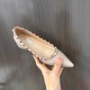 Classic flats, women's inside-rise flats, studded moccasins, ballet pumps, white Mary Jane walking heels plus size 42