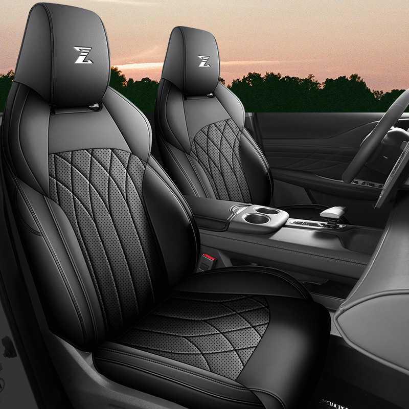 Perforated Leather Car Seat Cushion for Changan UNIZ Five-Seater Half Back Cover
