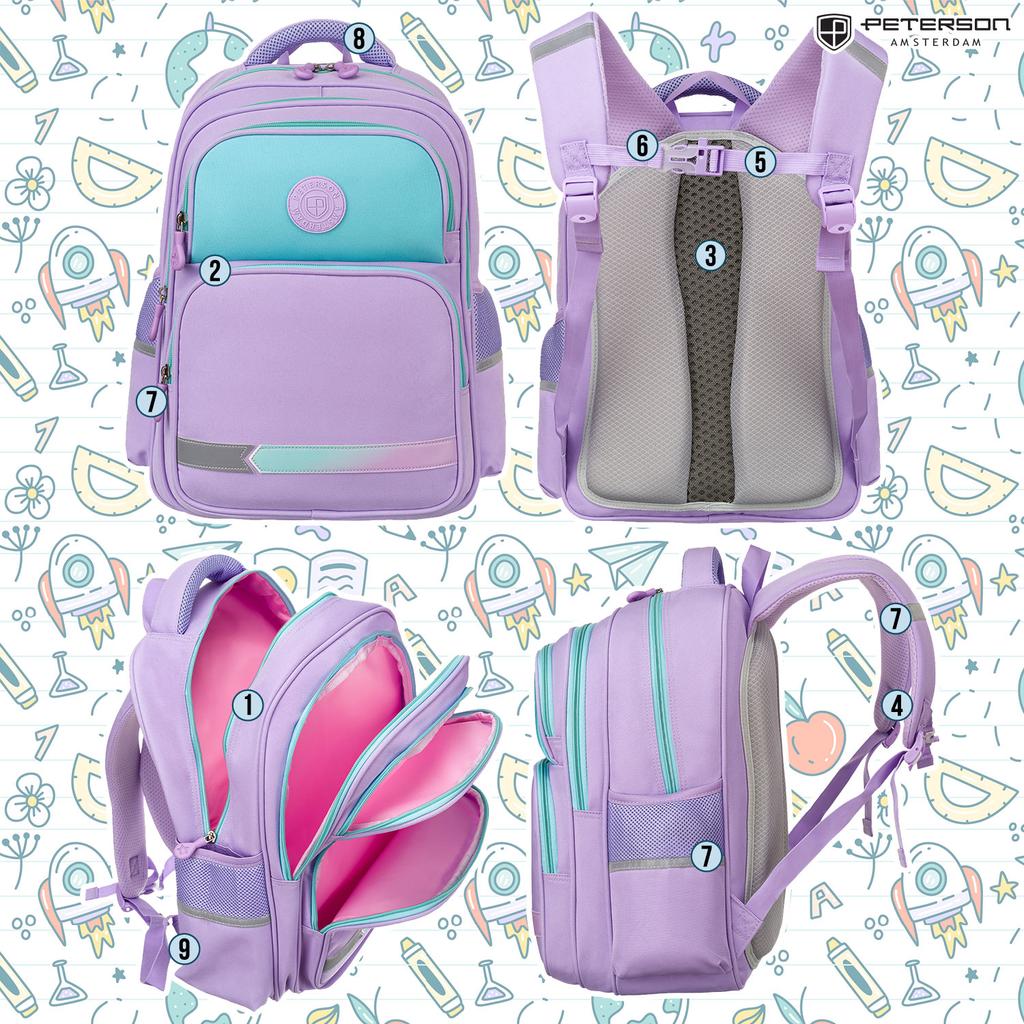 PTN PS1-6036 Purple Backpack