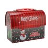 Christmas Piggy Bank HD Color Printing Exquisite Patterns Storage Candy Box with Iron Buckle Handle