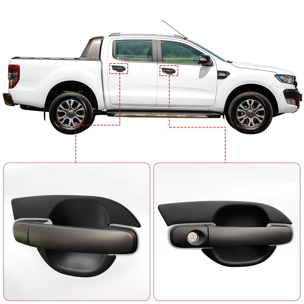Türgriffschalen-Einsätze Abdeckung Schutz Türgriffabdeckung für Ford Ranger 2012-2025 T6 T7 SPORT XL XLT XLS Wildtrak Limited