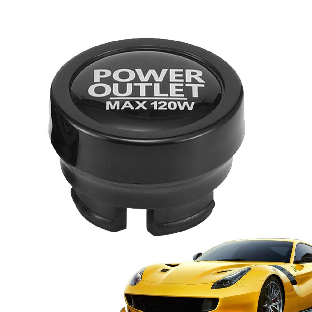 Socket Cover Socket Plug Cover Semi-Concealed Design Vehicle Accessory For Most Cars Trucks And Boats
