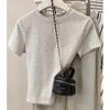Women Summer New Slim Fit Short Sleeve Cropped T Shirt Versatile Casual Basic Top