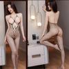 Sexy Erotic Hollow Out Mesh Fishnet Bodysuit Bodystockings Hot Clubwear Babydoll Bodysuit Erotic Costumes