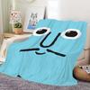 Blanket Funny For Soft Throw Art Blanket for Picnic Bed Sofa Home J-Jean Face Bedroom Fashion J-Jullien Cozy Warm Comfortable