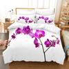 Floral Duvet Cover King Twin Queen Double Size Kit 3D Flower Printed Pillowcase  New Wholesale Elegant Bedspread