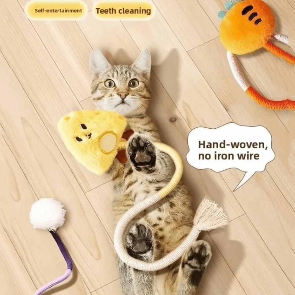 Carrot Cat Biting Rope Bite-resistant Cat Scratcher Toy Pet Products Cat Chew Toy Teeth Grinding