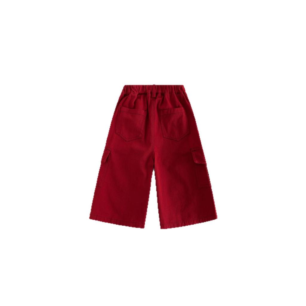2025 Kids' Korean Style Autumn Pants: Comfortable, Skin-Friendly Cargo Nine-Point Pants for Boys and Girls