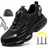Rotierende Taste Neue Sicherheitsschuhe Männer Anti-smash Anti-punktion Arbeit Schuhe Mode Männer Sport Schuhe Sicherheit Schutz stiefel Männer