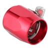 AN6 Aluminum Alloy Hose Finisher Clamp Connector for Fuel Oil Diesel Gas Air and Water Hose PipeRed
