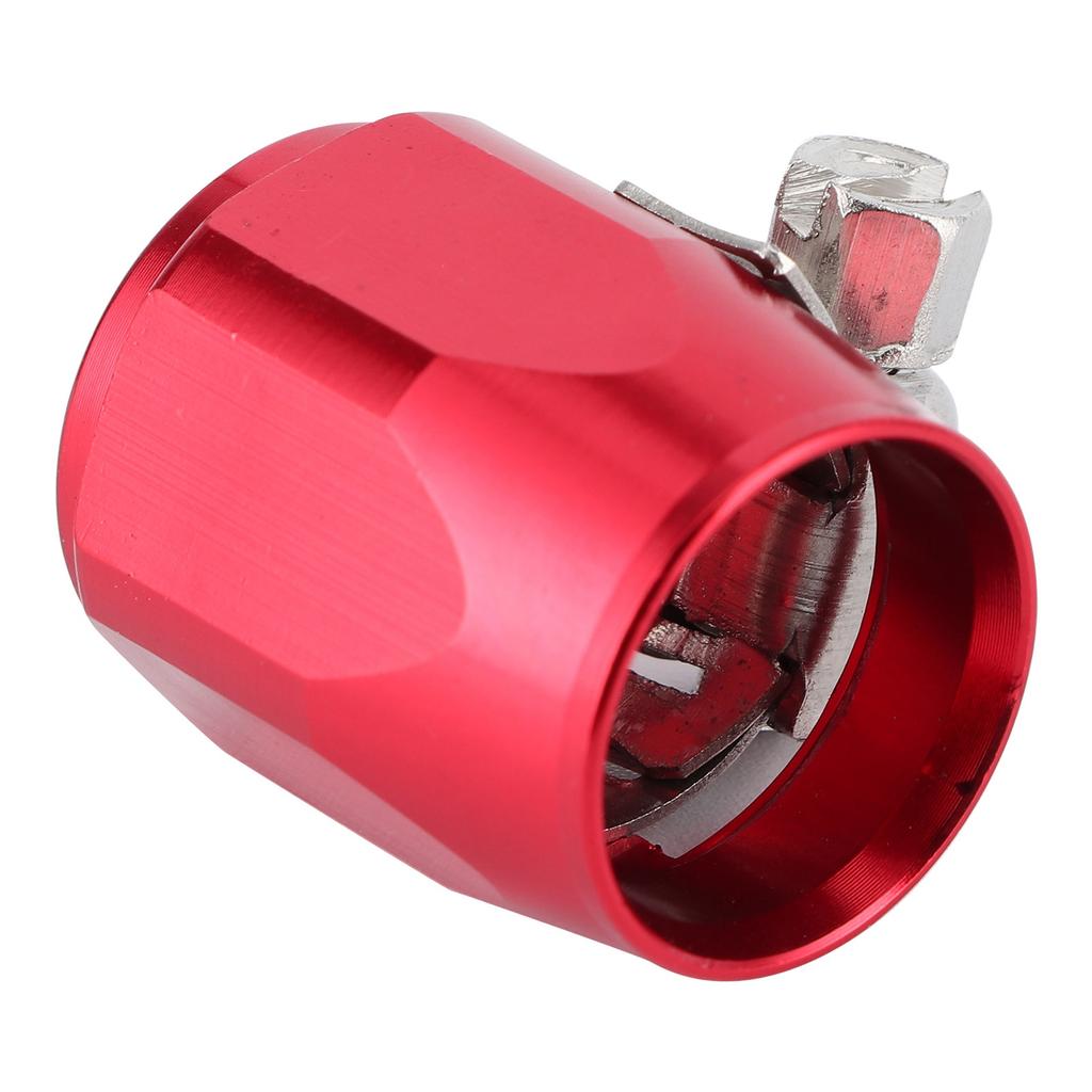 AN6 Aluminum Alloy Hose Finisher Clamp Connector for Fuel Oil Diesel Gas Air and Water Hose PipeRed