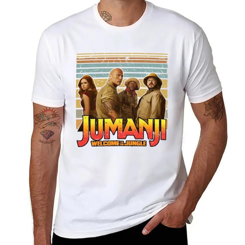 Jumanji T-Shirt Oversizeds for a Boy Anime Figures Vintage T Shirt Men