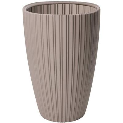Flower Pot - GARDEN ID - Fancy - 40 X 58 Cm - For Garden, Balconies or Interiors - Taupe