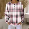 Women's Casual Shirts Long Sleeve Tops Button Up V Neck Loose Knit Fall Favorites For Women