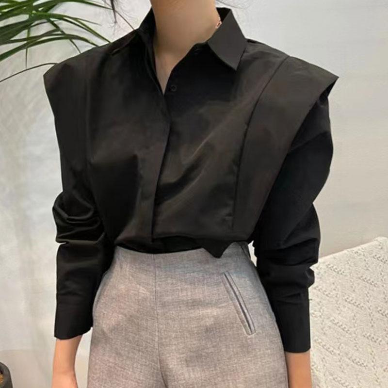 Fashion Long Sleeve Loose Blouses Street Office Elegant Tops Shirt OL Women's Shirt Autumn 2025 New Chic Women Blouses and Tops Shirts 2952