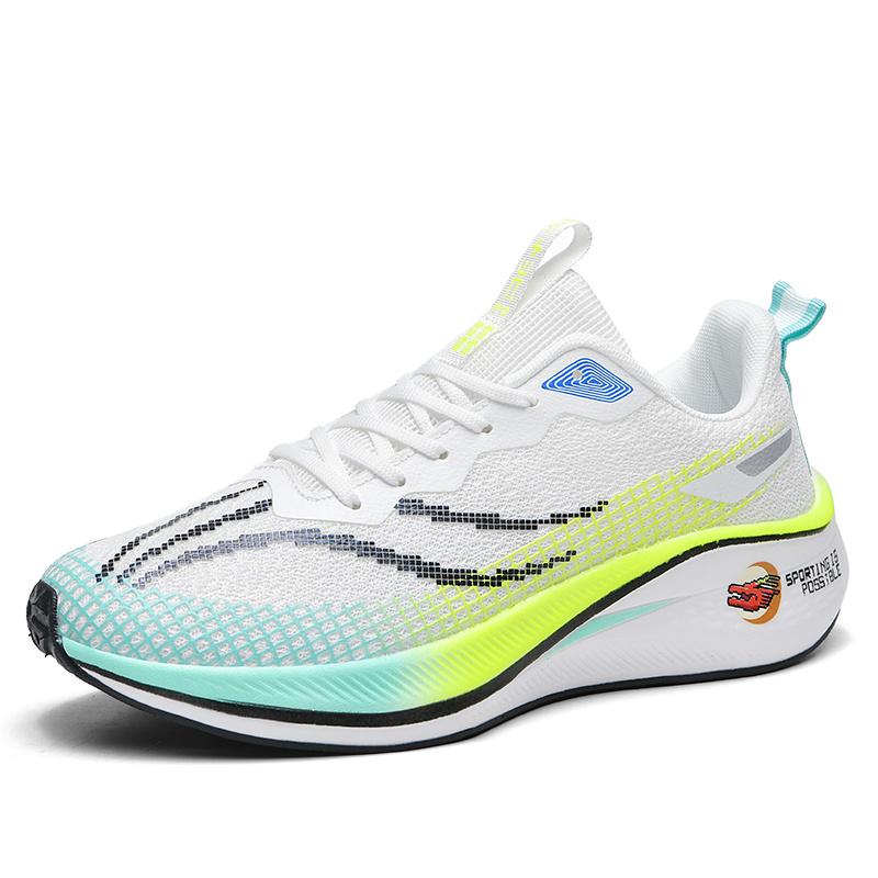 Men Running Shoes Breathable Laced Lightweight Sports Shoes Men Comfortable Outdoor Wear-resistant Anti-slip Casual Men's Shoes