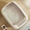 Large Semi Enclosed Cat Litter Box with Open Spill Prevention Extra Large Cat Litter Box Pet Supplies Cat Litter Box Cat Toilet