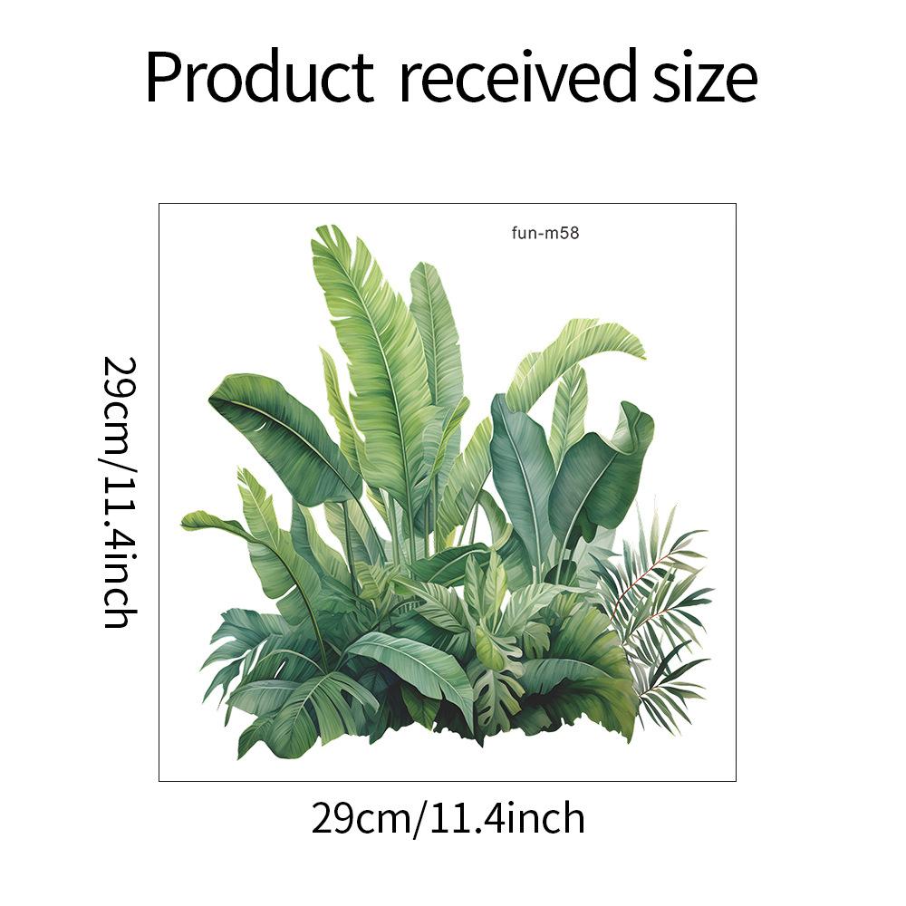 

Тропическое зеленое растение Черепаха Назад Лист Туалет с Туалетом Домашний Декор Наклейка На Стену 29*29CM/fun-m58