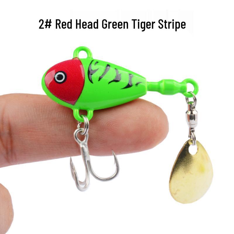 

Обертова 3D-друкована вібруюча приманка - Маленький вихор-спінер для прісноводної та солоної риболовлі, ідеально підходить для жереха та окуня. 7g