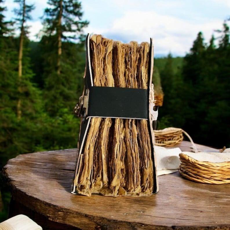 Fuchsleder Notizbuch: Großes Grimoire, Leeres Buch der Schatten