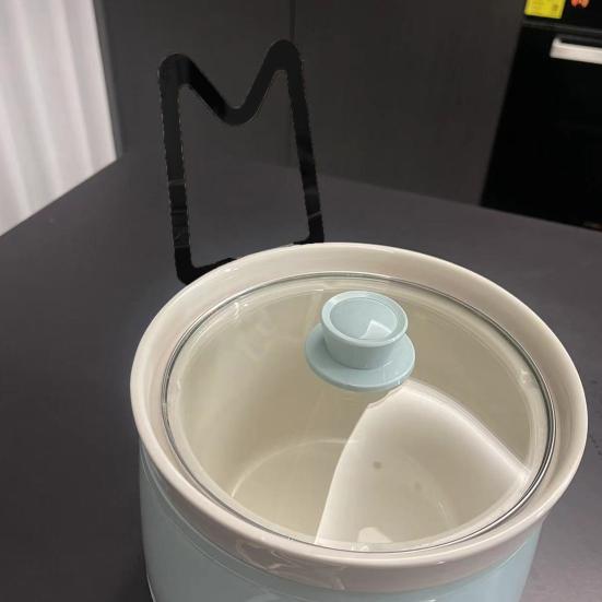 Pot Lid Holder Easy to Use Pot Lid Stand Stable Non-Slip Design Universal Slow Cooker Lid Support Fits Various Lid Sizes