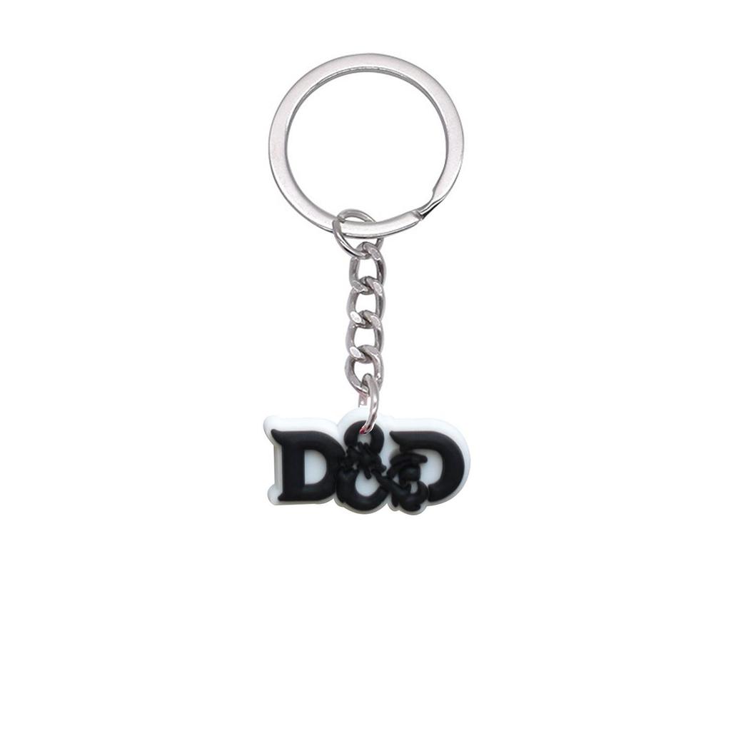 Q Version of Creative Modeling Silver Cartoon Keychain Cute Cartoon Removable Decoration