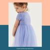 Jump Girls' Mesh Dress - 2026 Spring/Summer New Arrival, Short Sleeve
