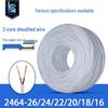2464 2-adriges reines Kupferkabel AWG mit PVC-Mantel (Größen: 28/26/24/22/20/18)