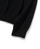 KNITTED Viscose Washable Half Zip Knit Black