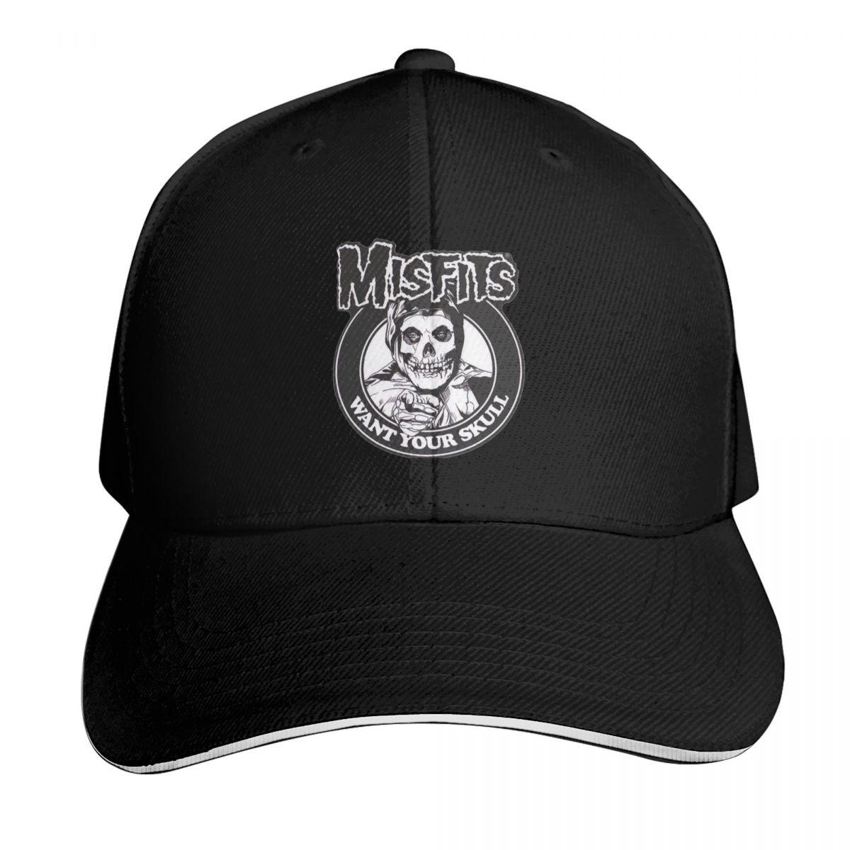 

Misfits Skull Cap Fashion Casual Baseball Caps Adjustable Hat Hip Hop Summer Unisex Baseball Hats Polychromatic One Size