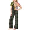 Children's Short-Sleeve Printed Two-Piece Pajama Set With T-Shirt And Pants