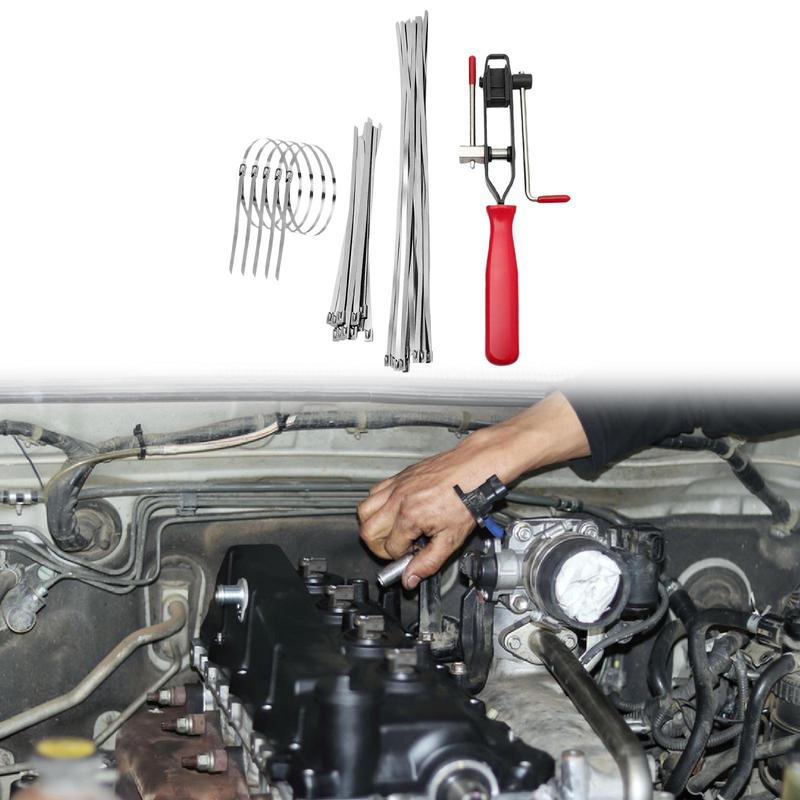 

Car CV Joint Boot Clamp Plier Kit Heavy Duty Steel Adjustable Axle Banding Tool for Professional Repair