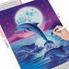 5D DIY Diamant Artă Pictură Animal Strasuri Broderie cu Diamant Cusatura de Cruce Delfin Mozaic Vanzare Decor pentru Casa